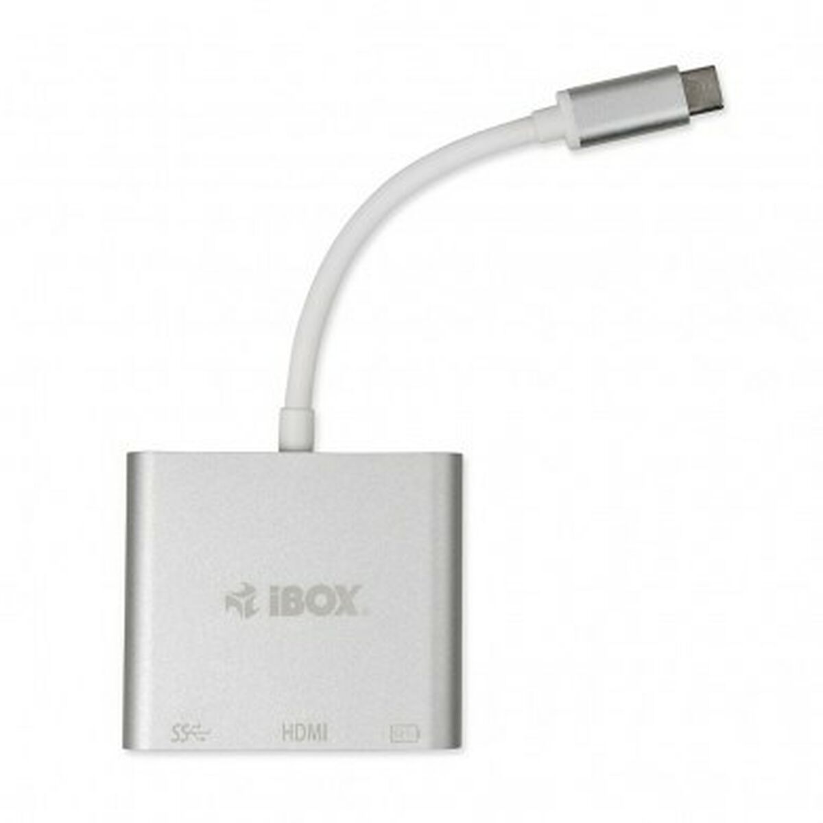 USB Centrmezgls Ibox IUH3CFT1 Balts Sudrabains